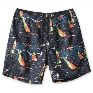 KAVU MEN'S SOUND SHORT In Sail‎ Away Nights Large Outdoor Gorpcore
